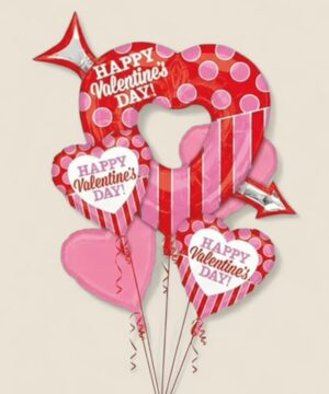 Valentine Open Arrow Heart Bouquet