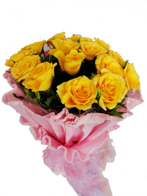 Bouquet of Yellow Roses | Same Day Delivery | BahrainGreetings