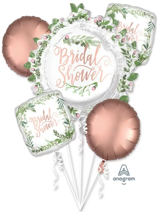 Bouquet Love & Leaves Bridal Shower Foil Balloon