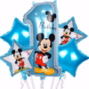 Bouquet Mickey 1st Birthday Balloon