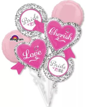 Elegant Bride Balloon Bouquet