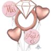 Blush Wedding Foil Balloon Bouquet