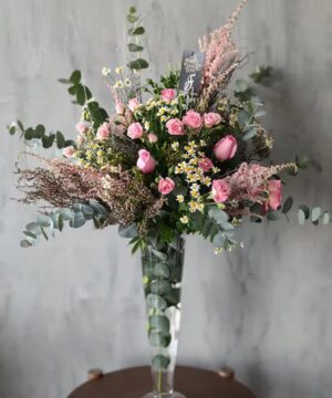 Vase with Falling Flowers
