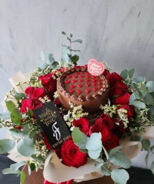 Cake In A Bed Of Roses