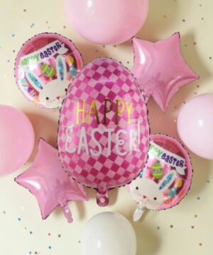 Pink Easter Balloon Bouquet