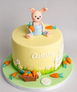 Bunny Theme Cake & Flowers