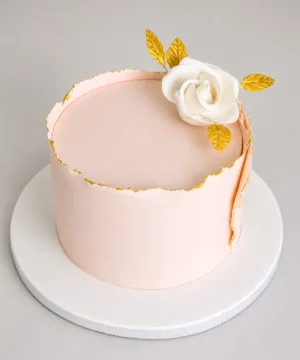Single Rose Theme Cake