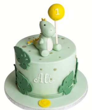 Little Dino Cake & Flowers