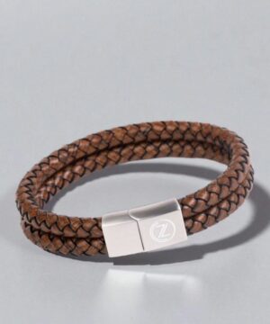 Bracelet For Men - Vintage Brown Leather