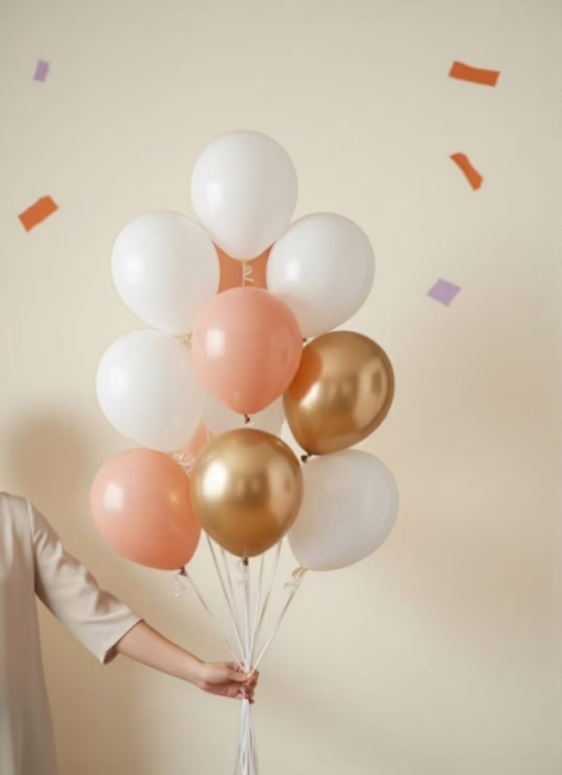 Elegant Pastel Balloon Bouquet