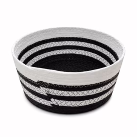 Open Basket Black and White