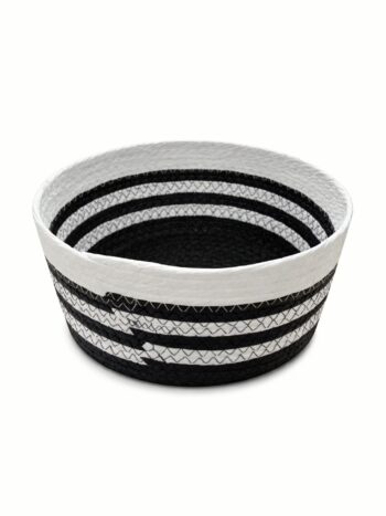 Open Basket Black and White