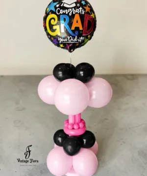 Graduation Balloon Tower - Pink