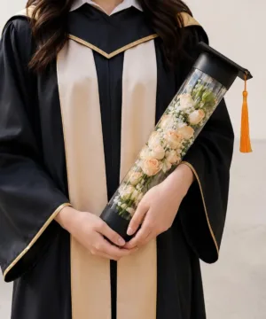 Graduation Flower Scroll