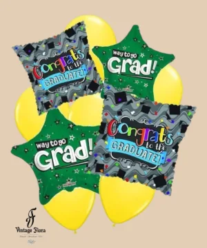 Way To Go Grad Balloon Bouquet
